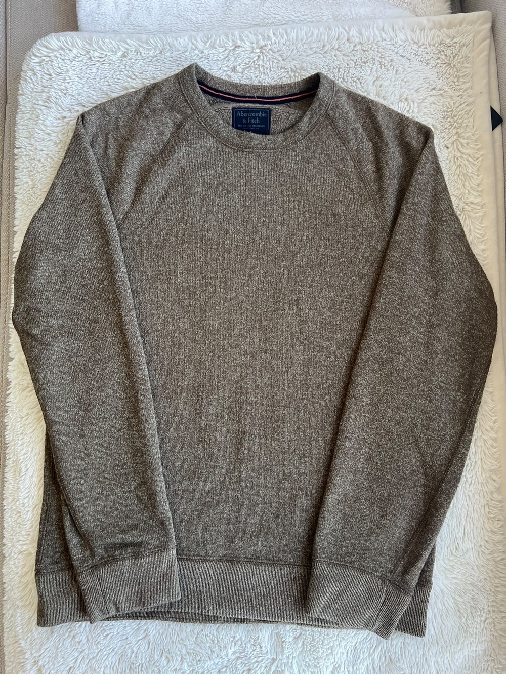Abercrombie & Fitch Men's Crewneck Sweater - Heather Brown